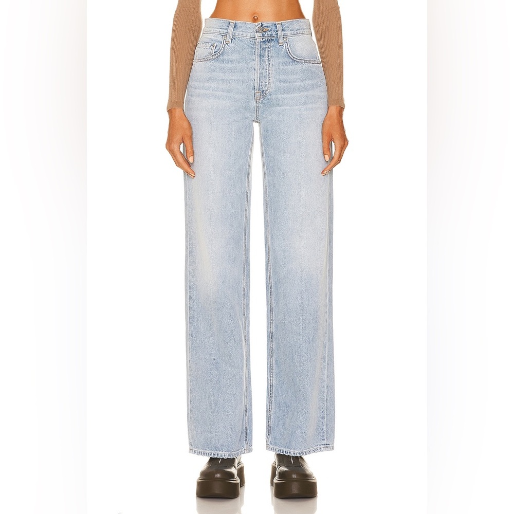 GRLFRND NWOT Lauren Super Loose Wide Leg in Sin City Size 28 Trendy Y2K Relaxed - Picture 4 of 13